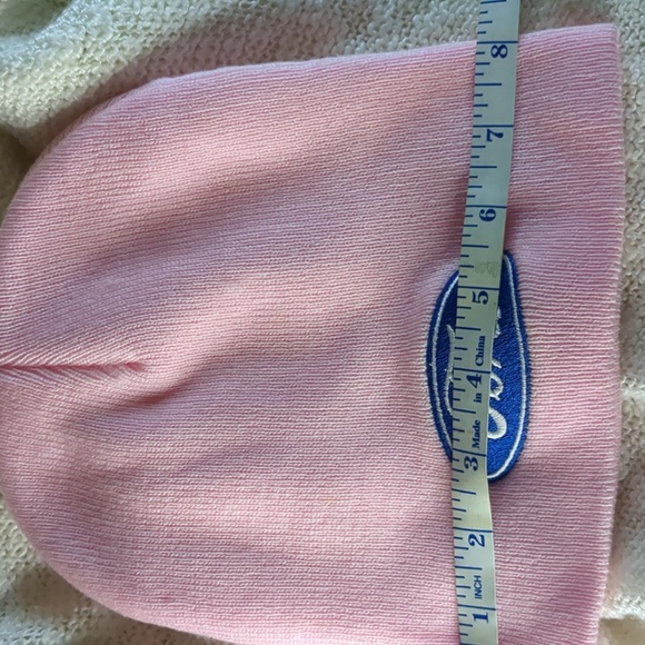 Pink FORD Stocking Cap, approximately 8"x8.25" - Picture 7 of 9